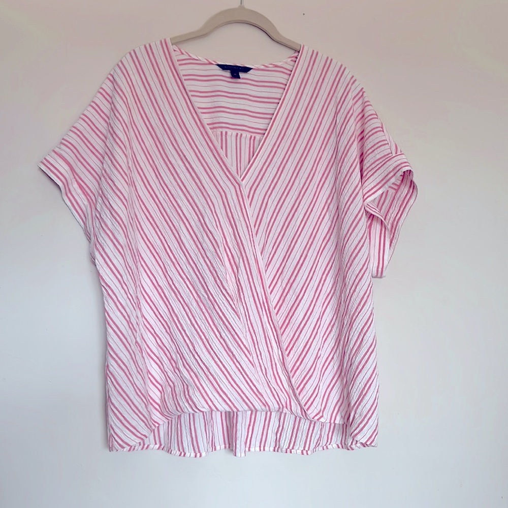 Banana Republic Faux Wrap Top size XL